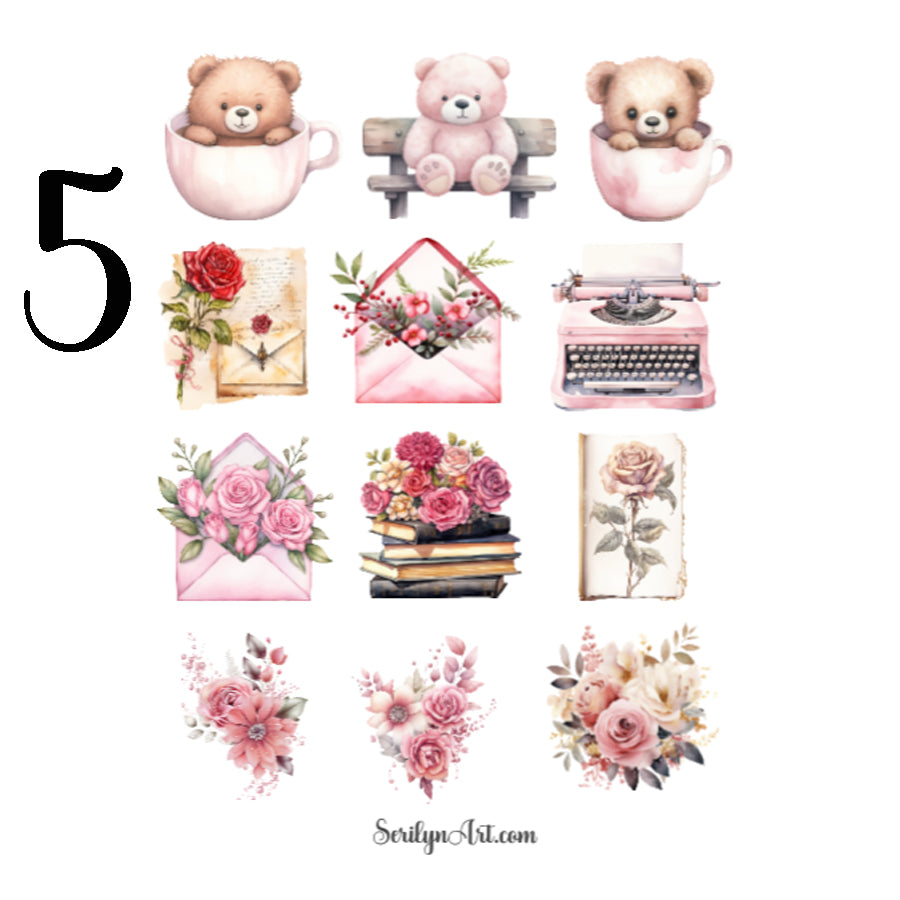 Sweet Valentine Sticker Sheet