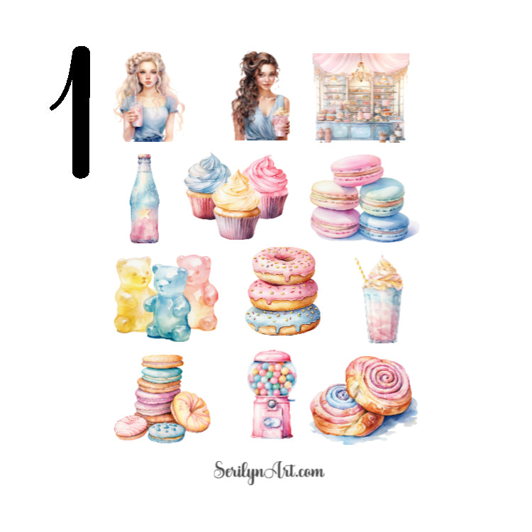 Sweets Lover Sticker Sheet