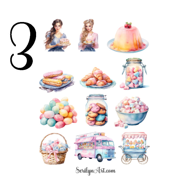Sweets Lover Sticker Sheet