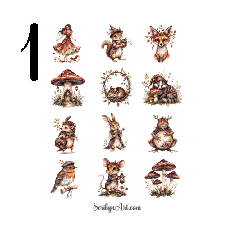 Sylvaniasong Woodland Sticker Sheet