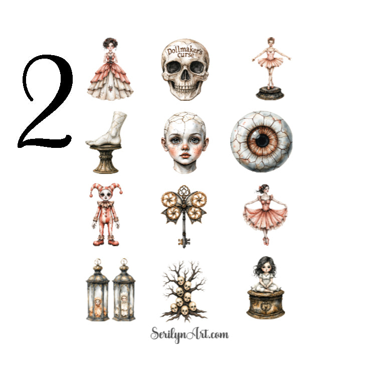 The Dollmakers Curse Sticker Sheet