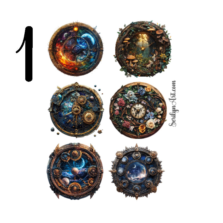 Time Wheels Sticker Sheet