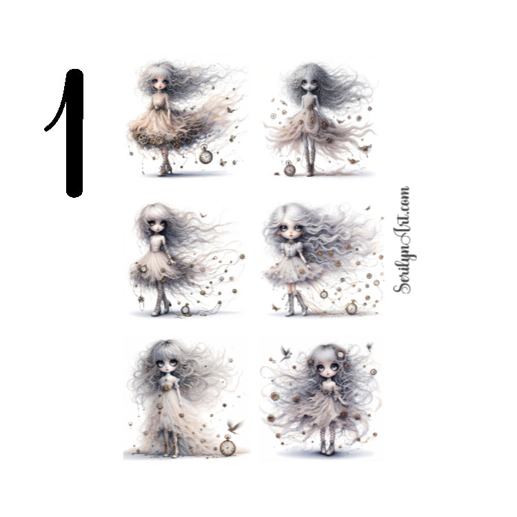 Timekeeper Doll Sticker Sheet