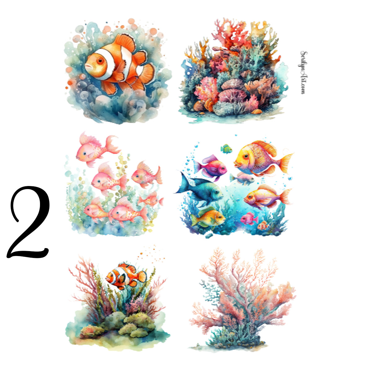 Undersea Life Sticker Sheet