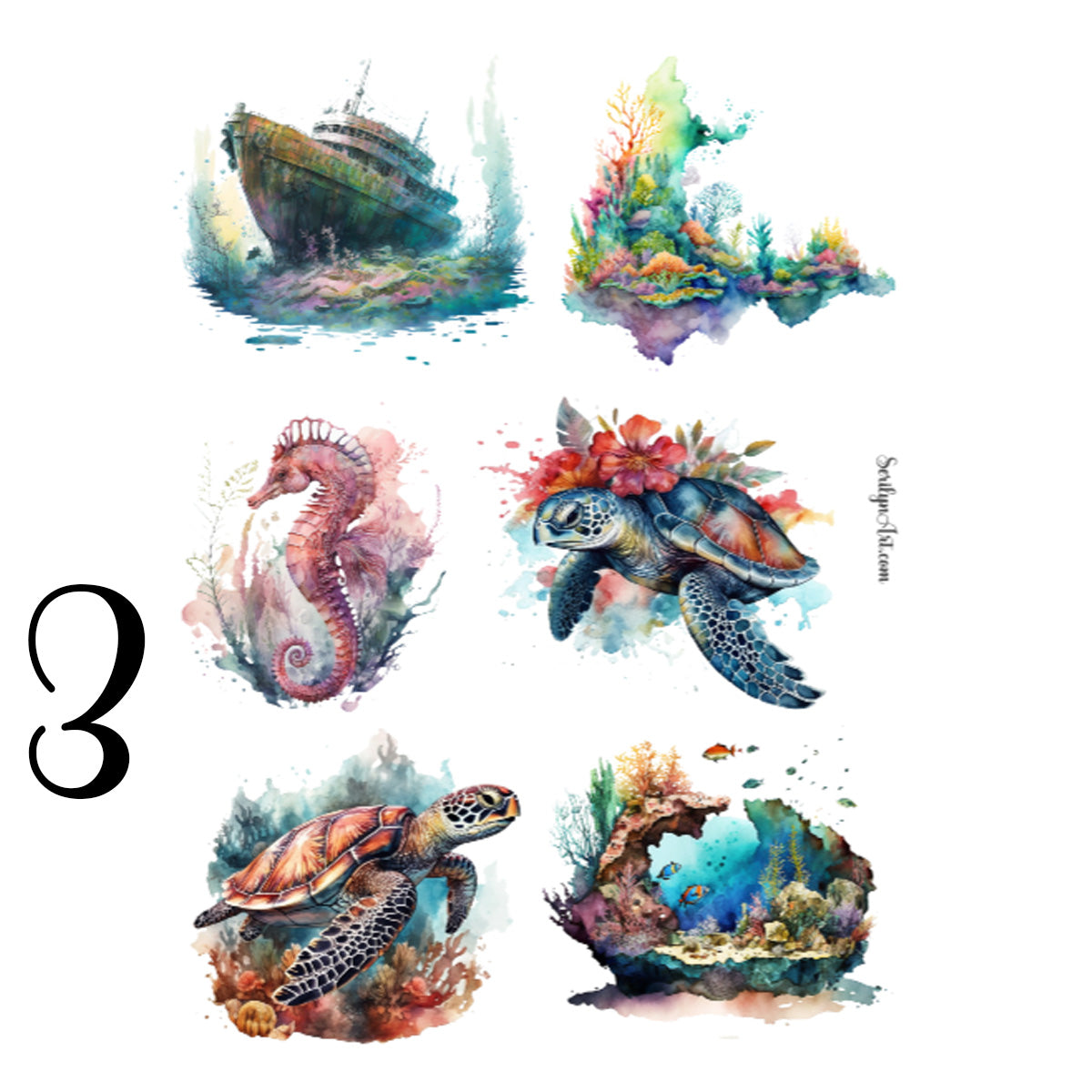 Undersea Life Sticker Sheet