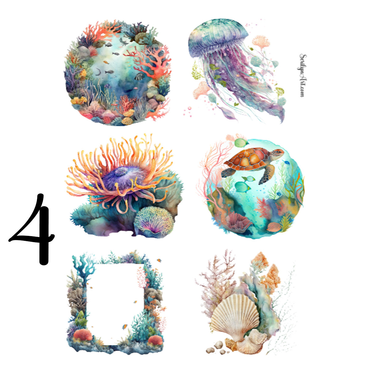 Undersea Life Sticker Sheet