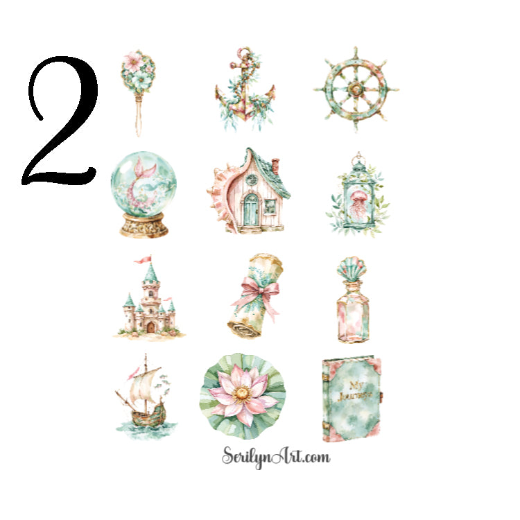 Underwater Fantasy Sticker Sheet