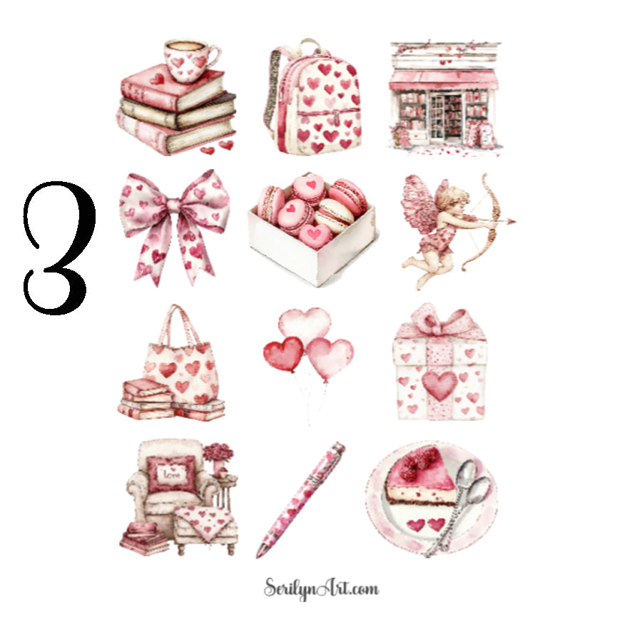 Valentine Planner Sticker Sheet