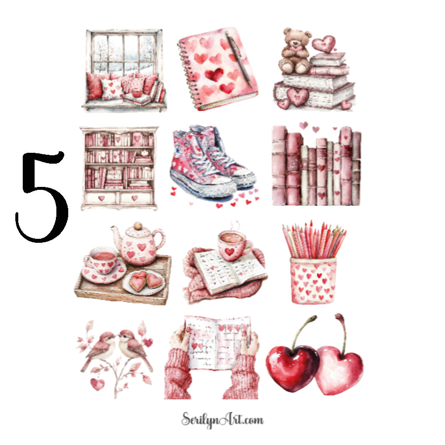 Valentine Planner Sticker Sheet