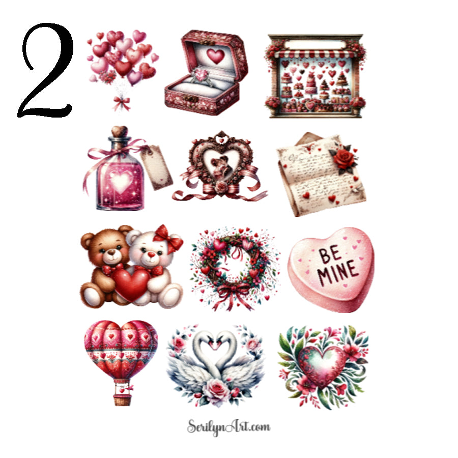 Valentine Set Sticker Sheet