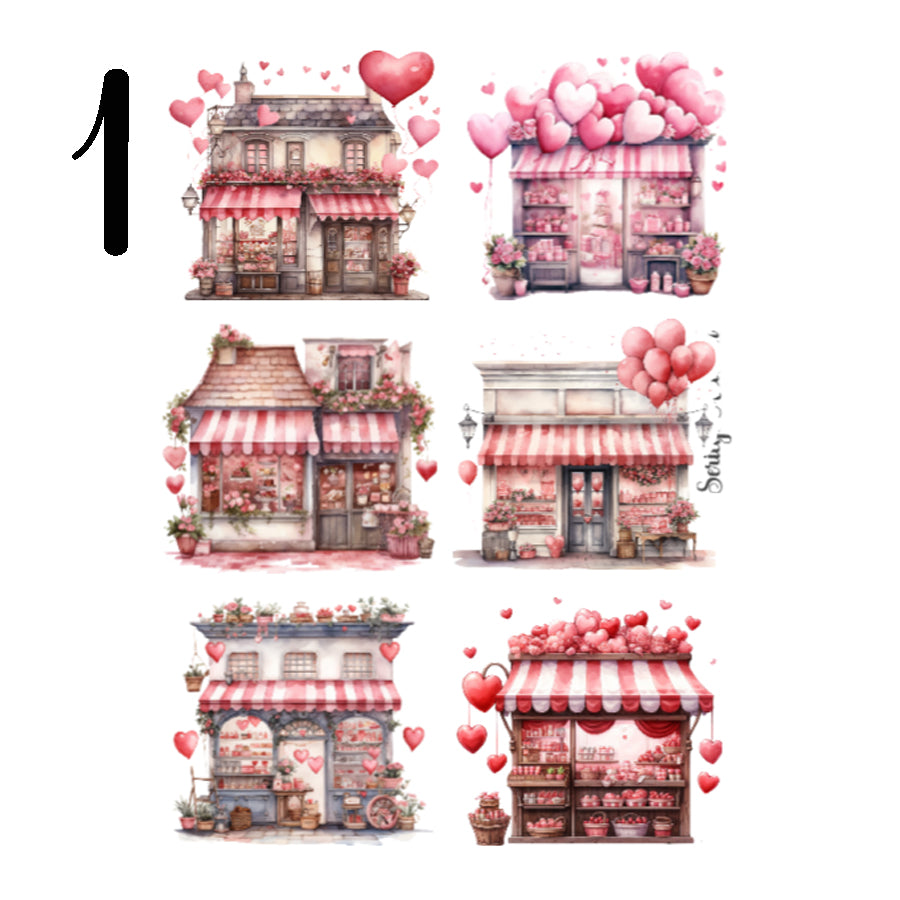 Valentine Shop Sticker Sheet