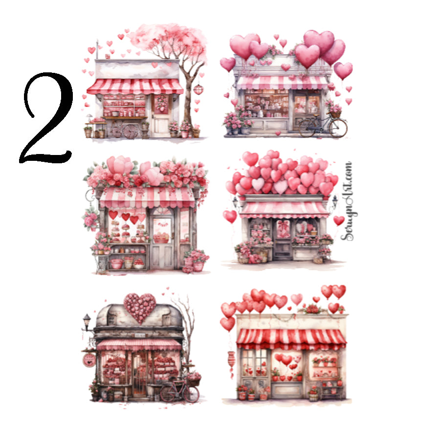 Valentine Shop Sticker Sheet