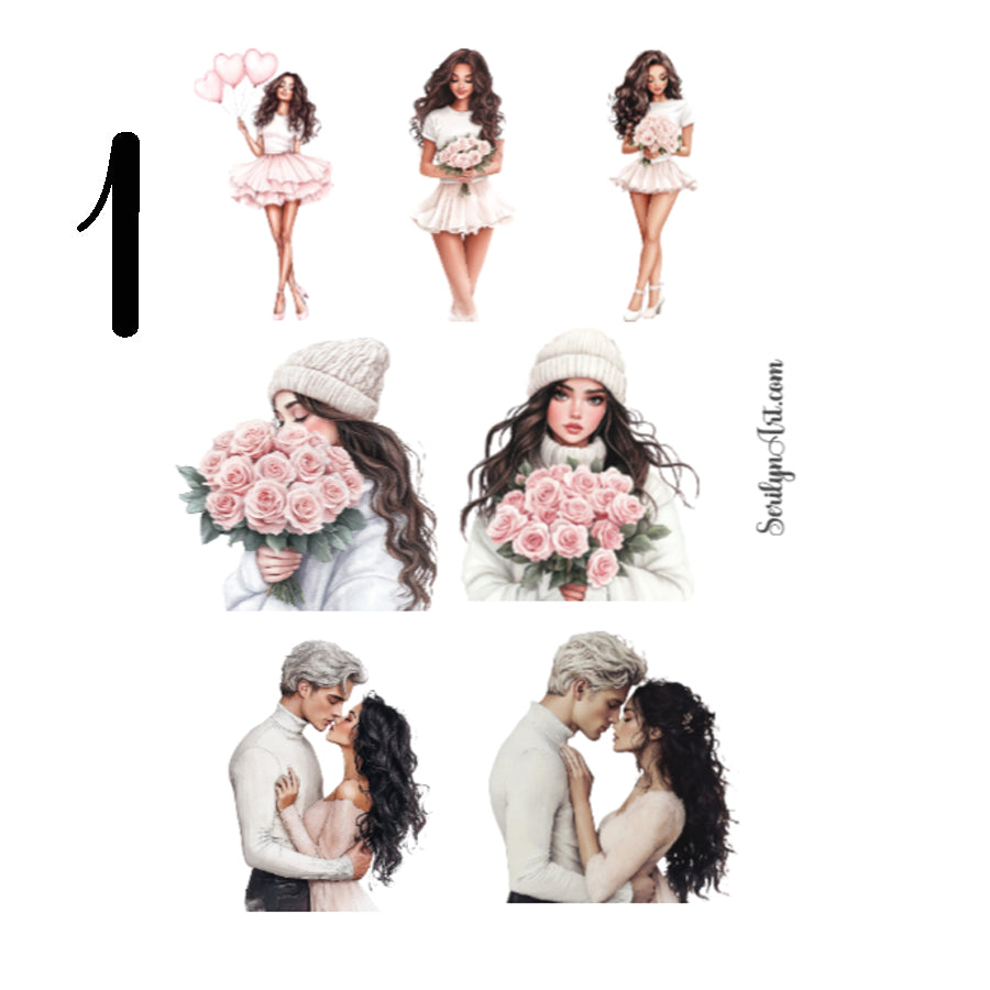 Valentines Day Sticker Sheet