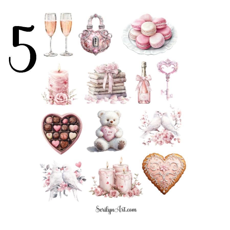 Valentines Day Sticker Sheet