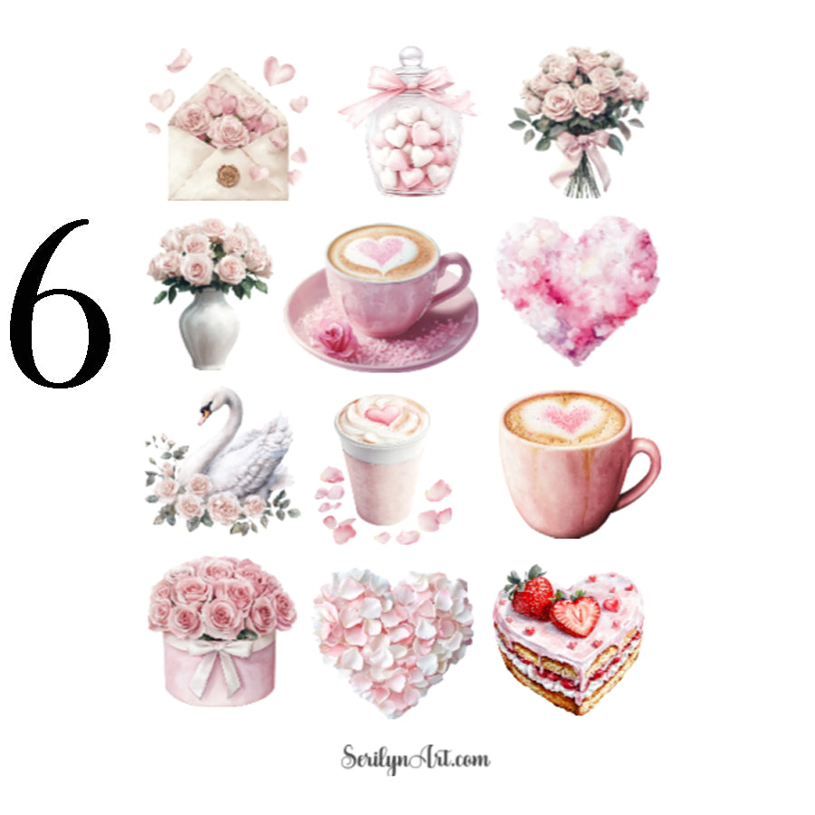 Valentines Day Sticker Sheet