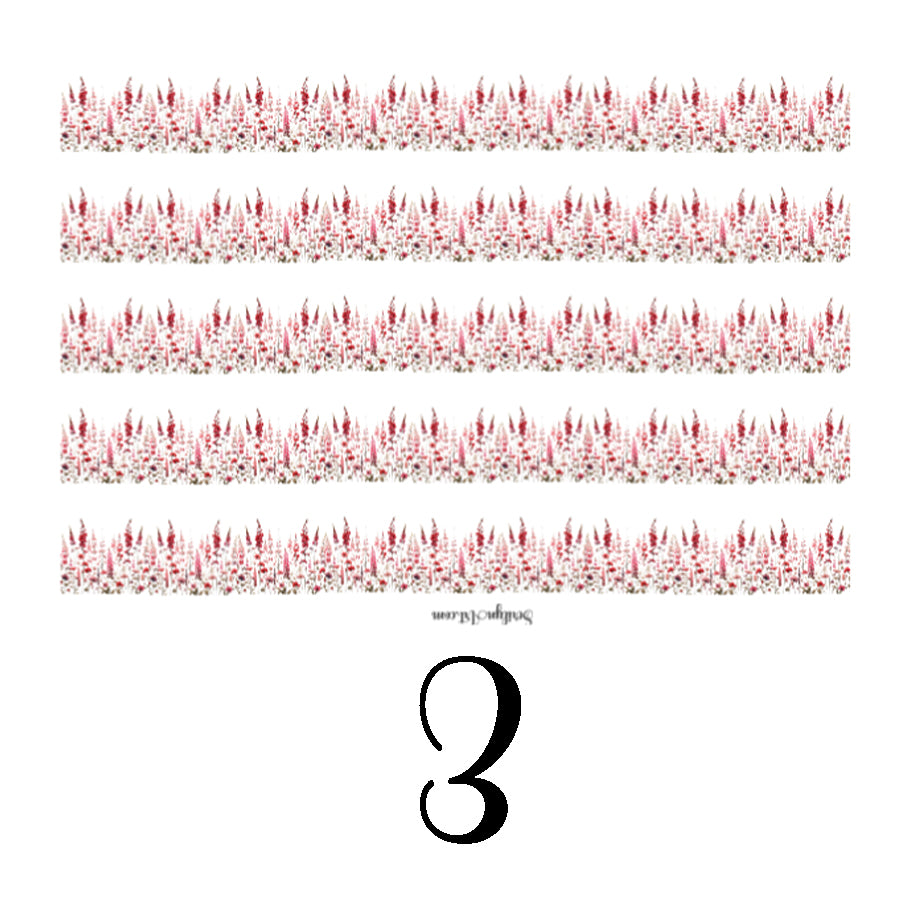 Valentine Wildflowers Sticker Sheet