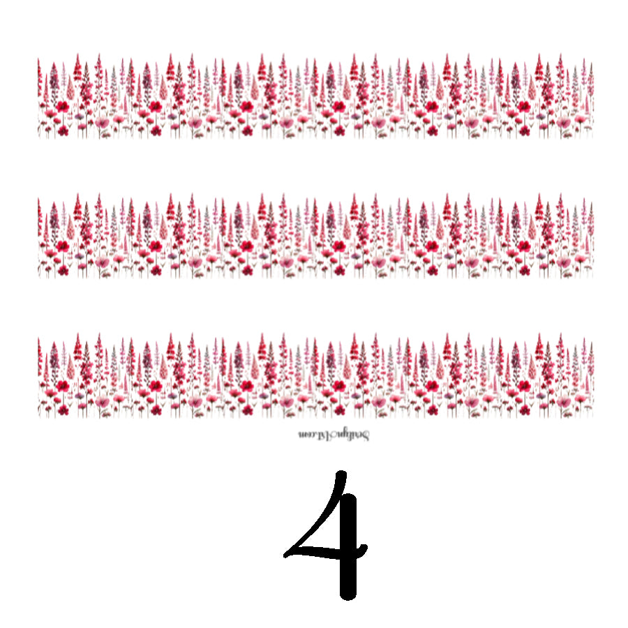 Valentine Wildflowers Sticker Sheet