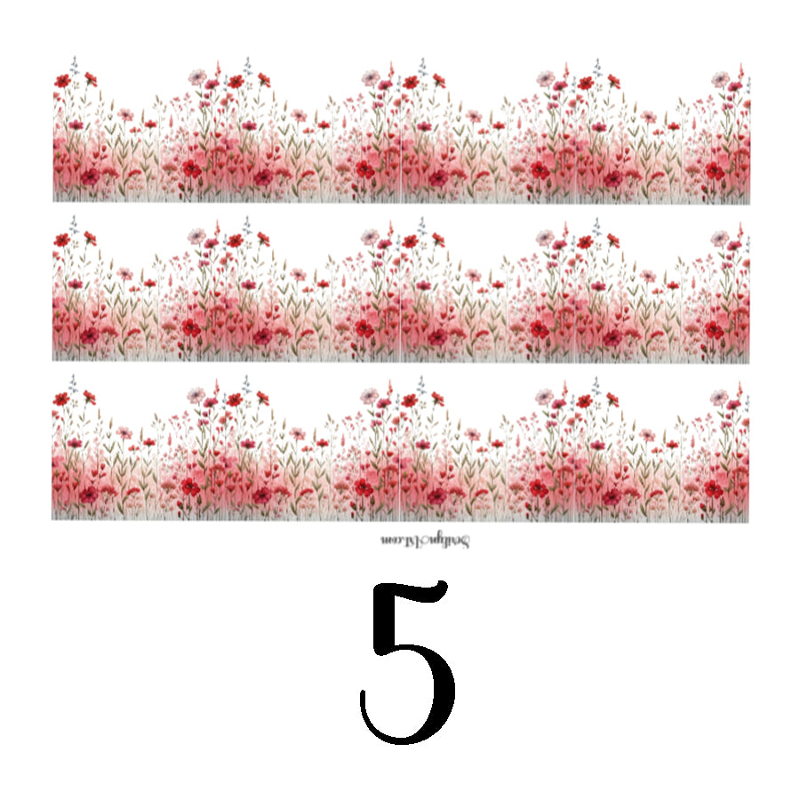 Valentine Wildflowers Sticker Sheet