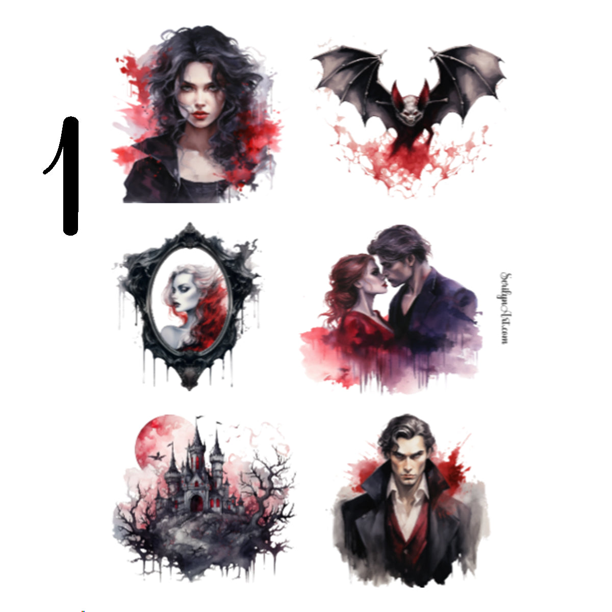 Vampire Lair Sticker Sheet