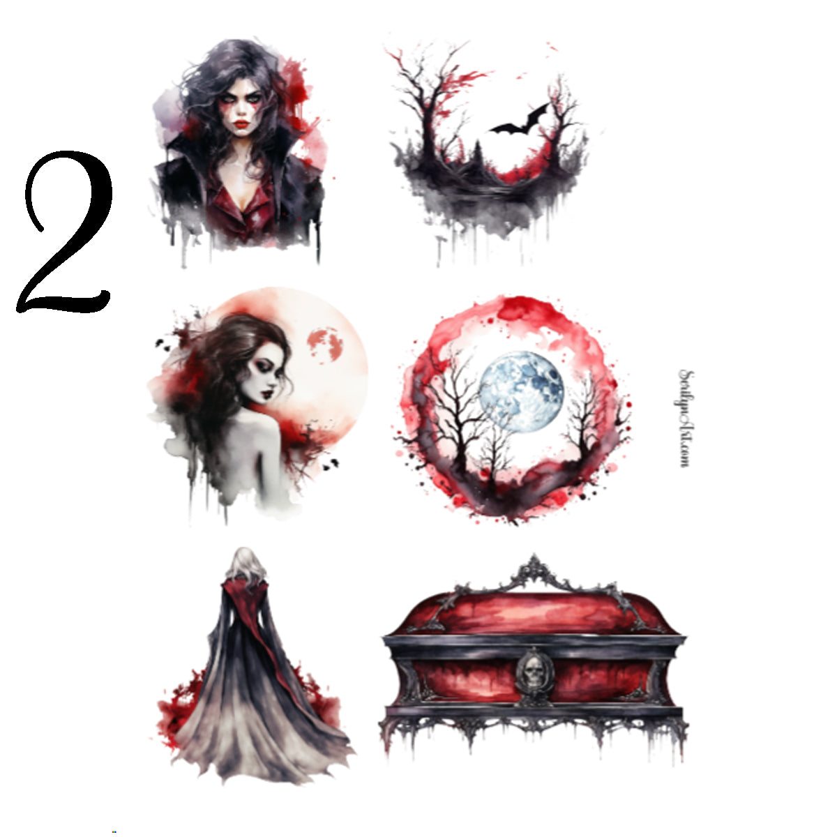 Vampire Lair Sticker Sheet