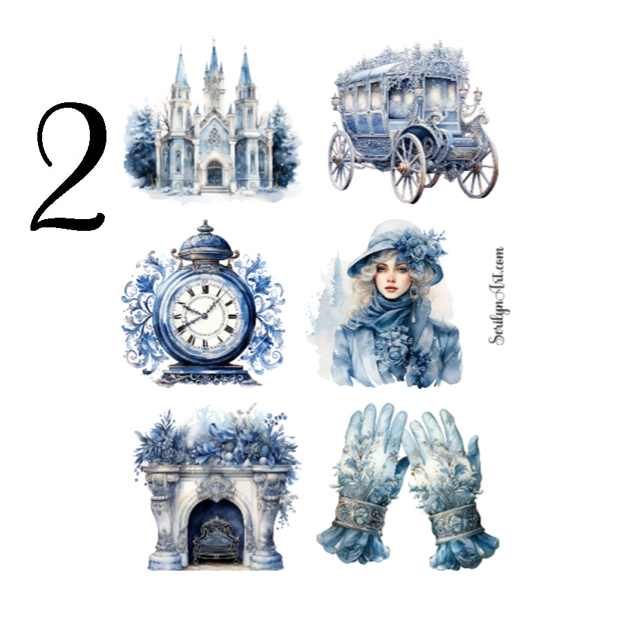 Victorian Winter Sticker Sheet