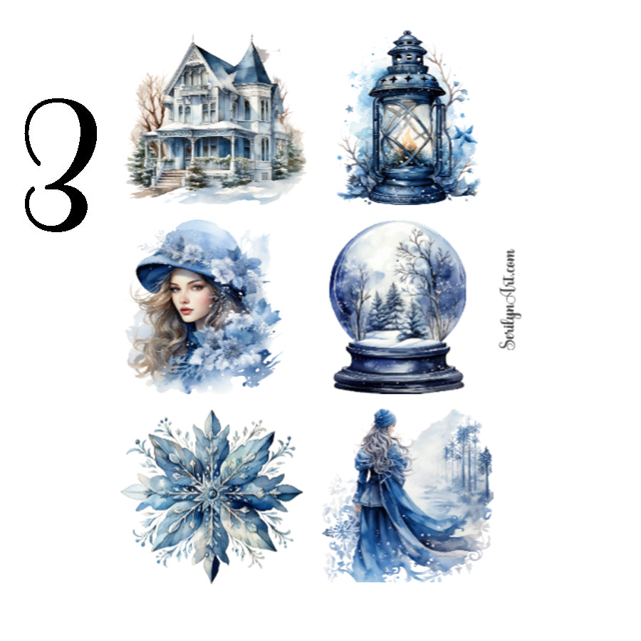 Victorian Winter Sticker Sheet