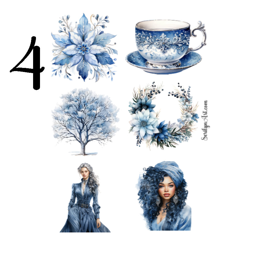 Victorian Winter Sticker Sheet