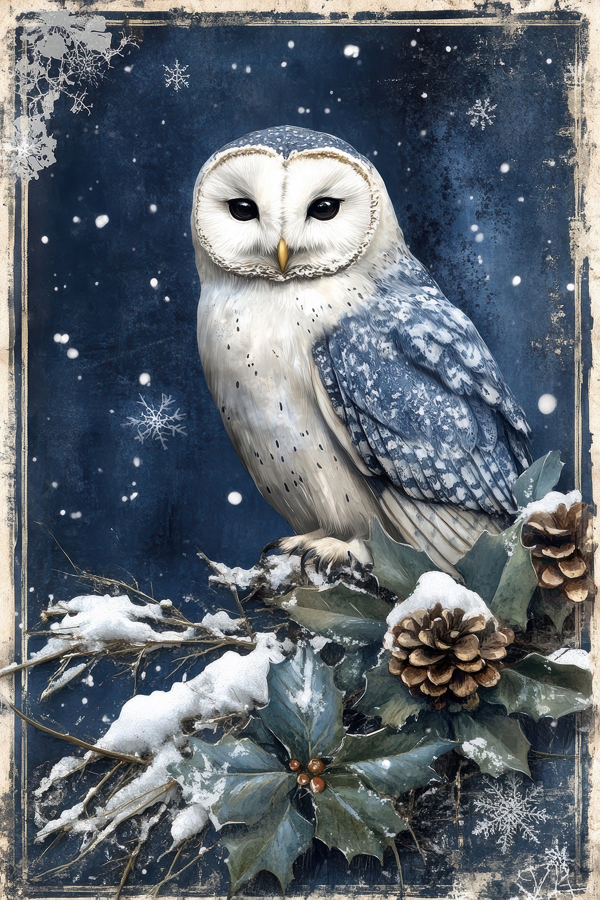 Vintage Blue Christmas 2 Dashboards