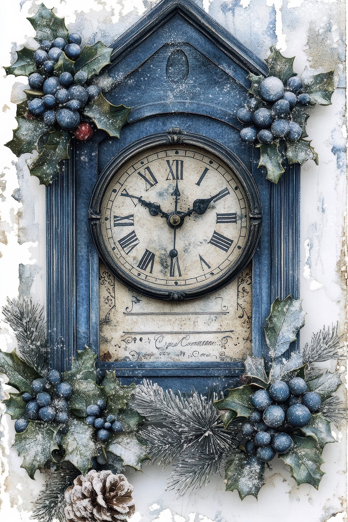 Vintage Blue Christmas 1 Dashboards