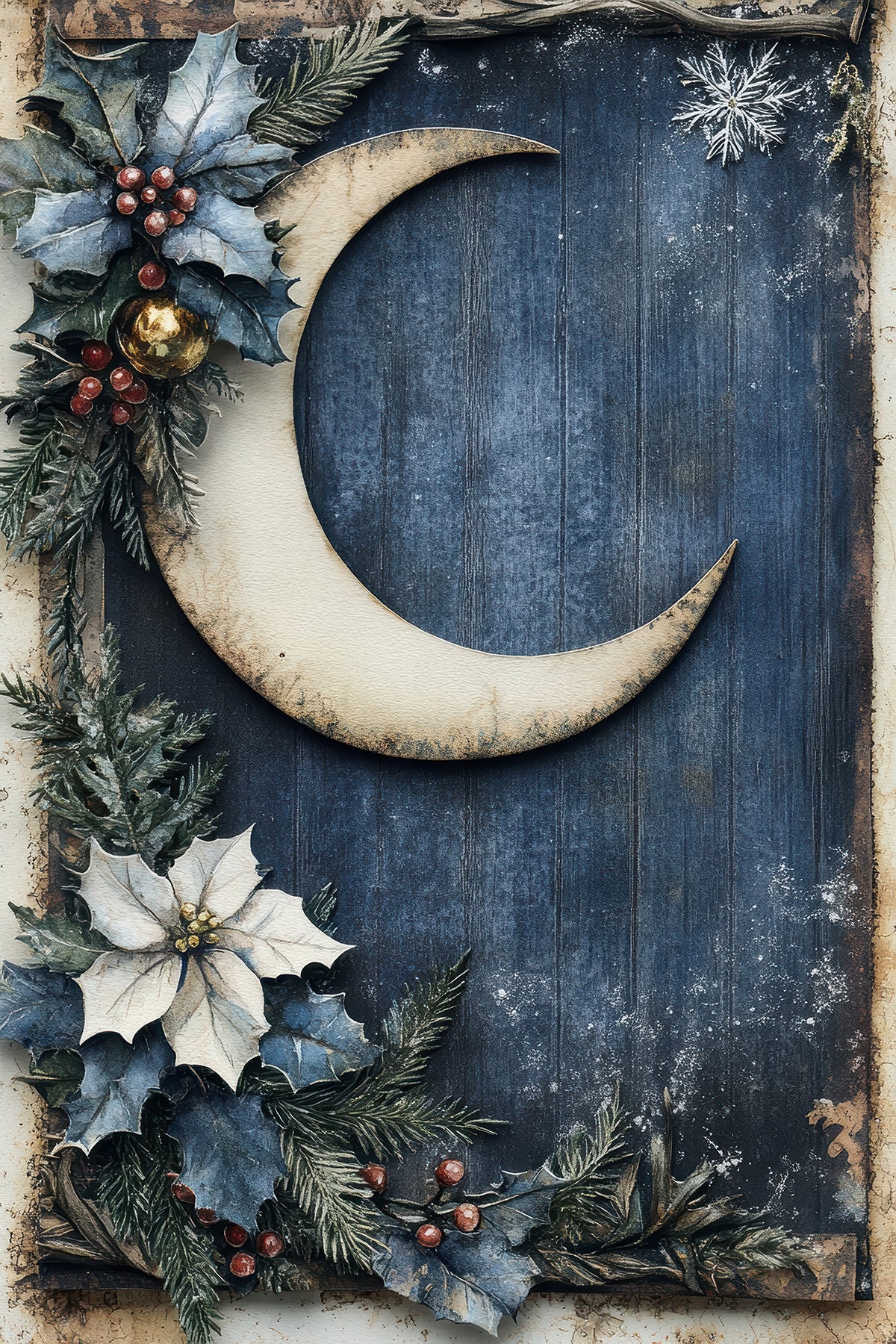 Vintage Blue Christmas 1 Dashboards