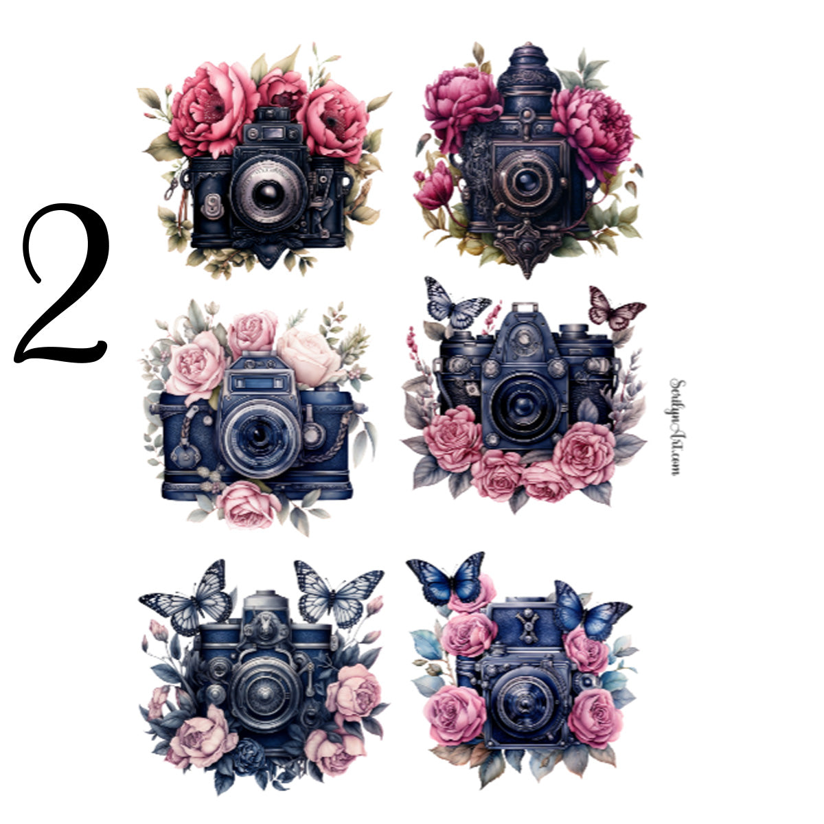 Vintage Cameras Sticker Sheet