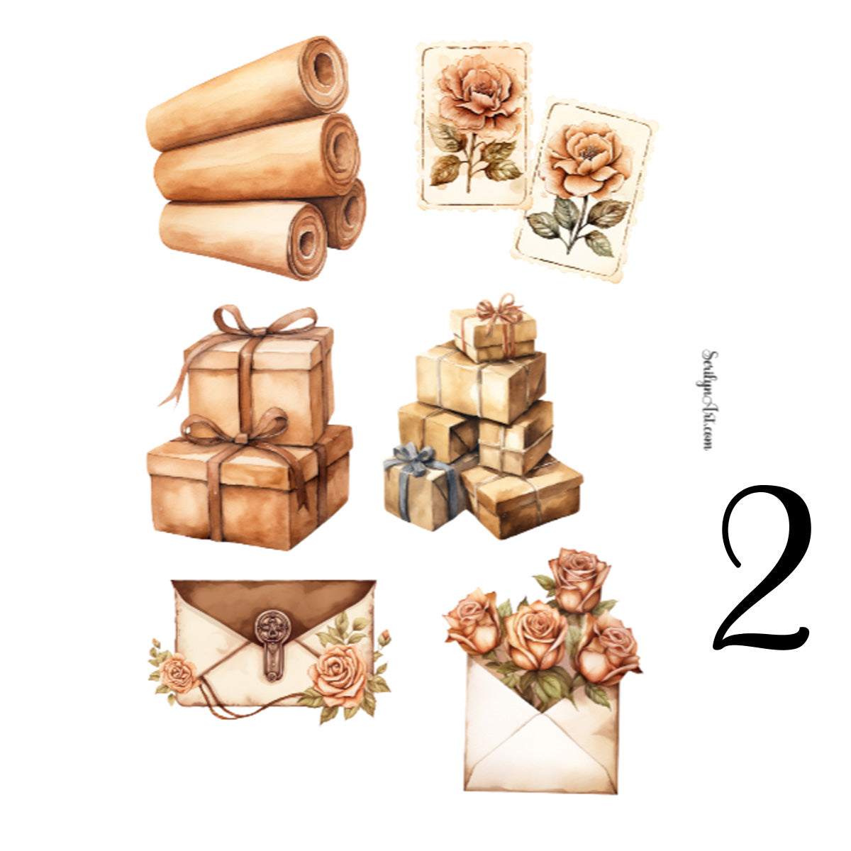 Vintage Mail Sticker Sheet