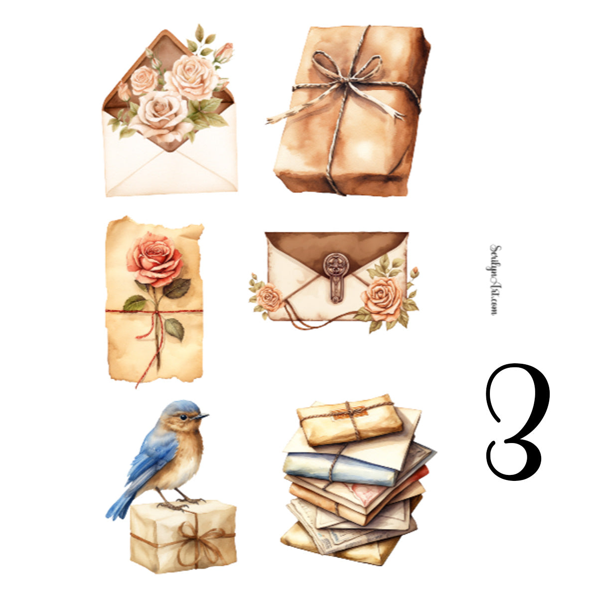 Vintage Mail Sticker Sheet