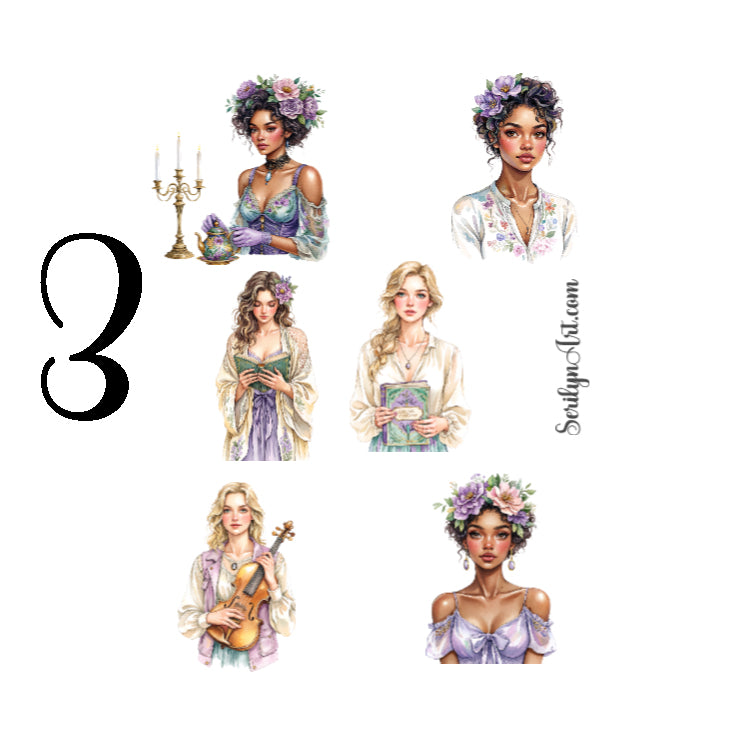 Vintage Meadow Garden Sticker Sheet