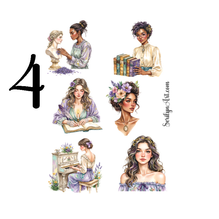 Vintage Meadow Garden Sticker Sheet