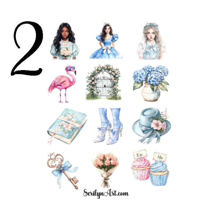 Vintage Wonderland Garden Sticker Sheet