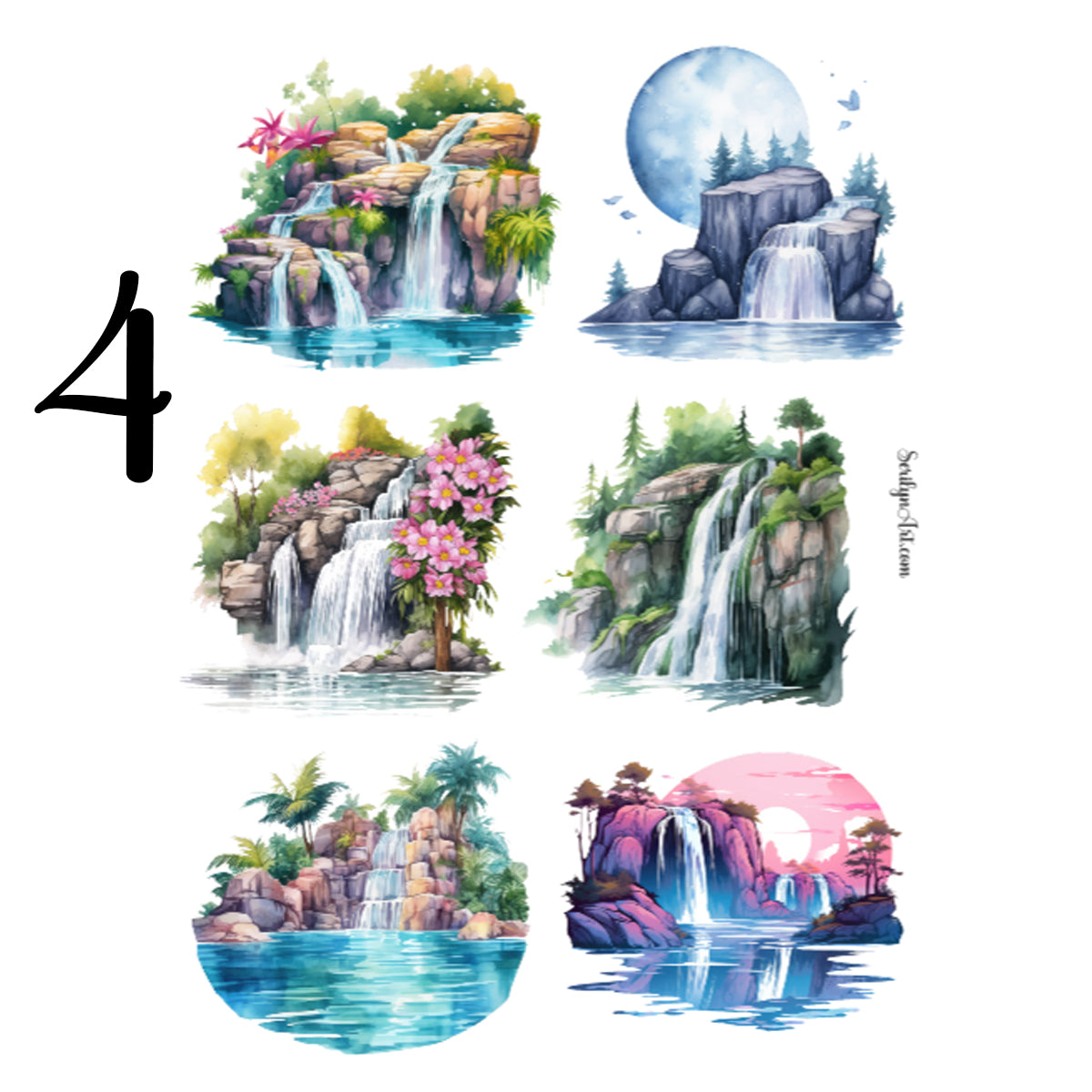 Waterfalls Sticker Sheet