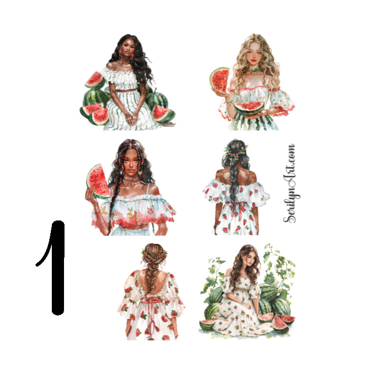 Watermelon Addiction Sticker Sheet