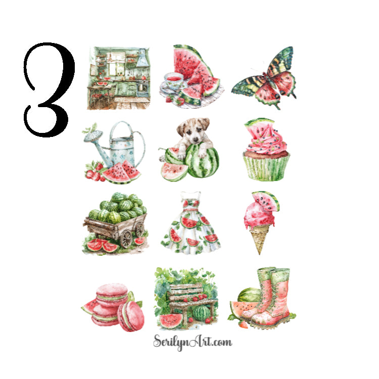 Watermelon Addiction Sticker Sheet