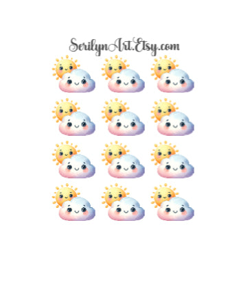 Weather Functional Sticker Sheet