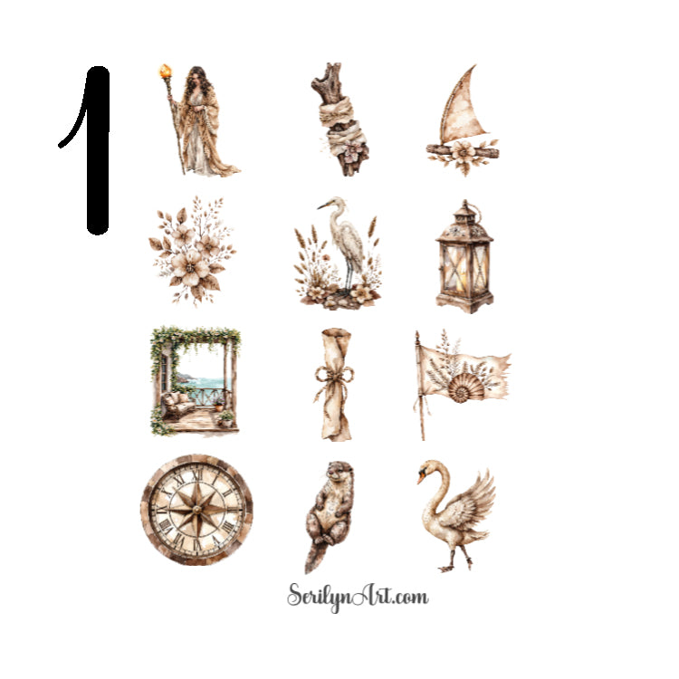 Weathered Beach Sticker Sheet