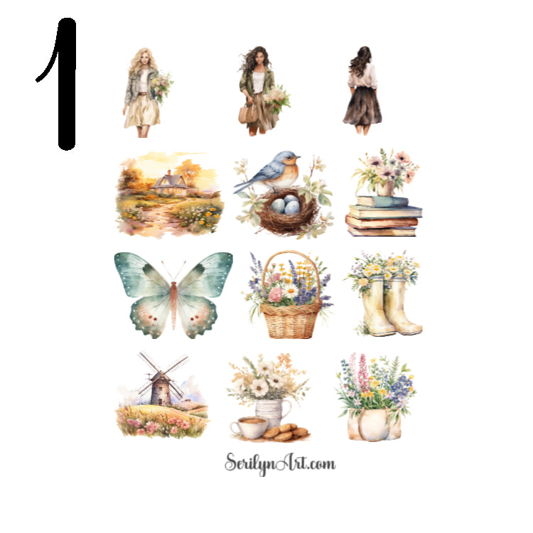 Welcome Spring Sticker Sheet