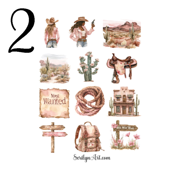 Western Spring Sticker Sheet