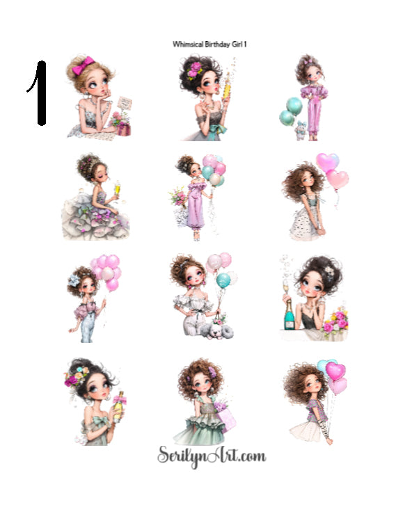 Whimsical Birthday Girls