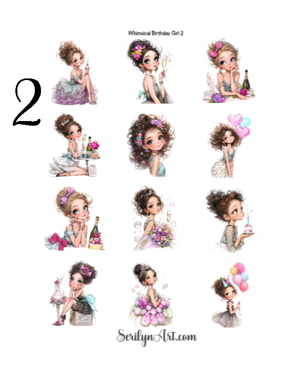 Whimsical Birthday Girls