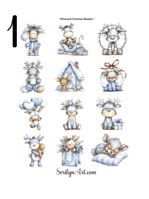 Whimsical Christmas Reindeer