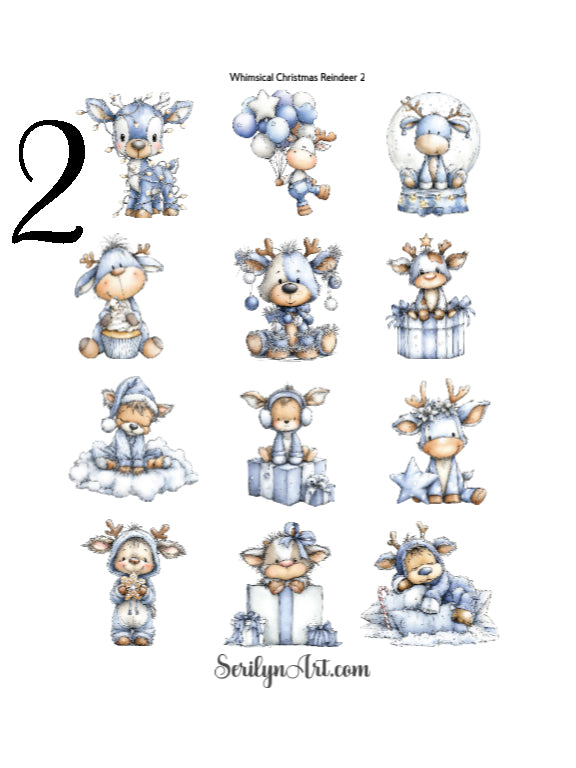 Whimsical Christmas Reindeer