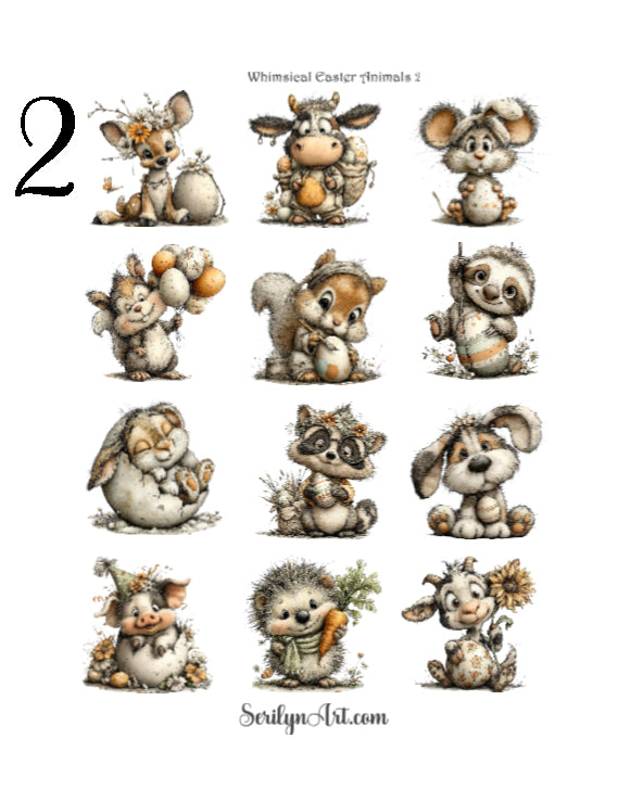 Whimsical Easter Animals