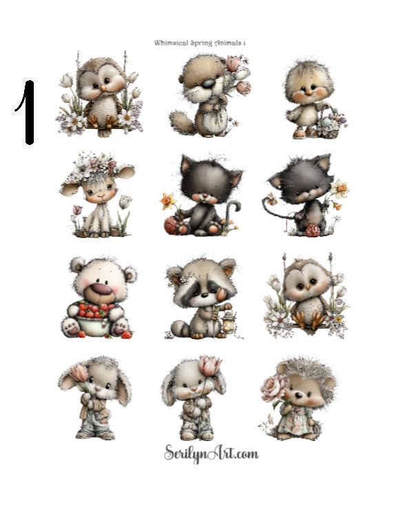 Whimsical Spring Animals