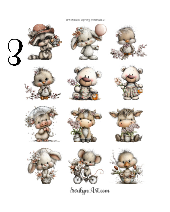 Whimsical Spring Animals
